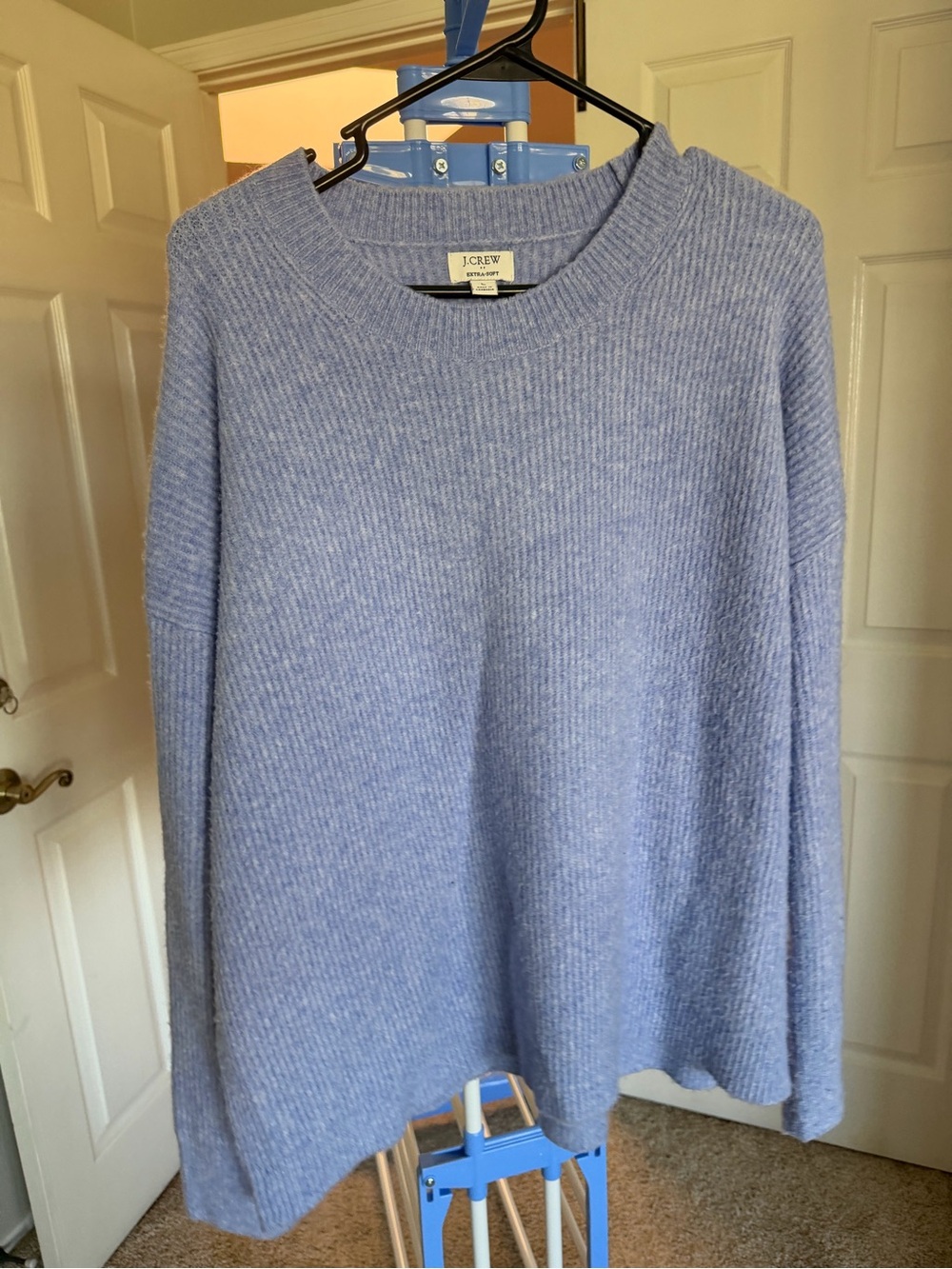 J. Crew Men's Crewneck Sweater in Periwinkle Blue